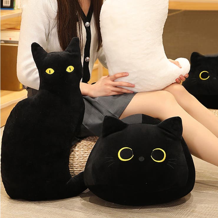 kittybunnyponny x amomento コラボ ネコクッション aimoha home猫 ぬいぐるみ 癒しクッション[品番：XT000010252]｜aimoha