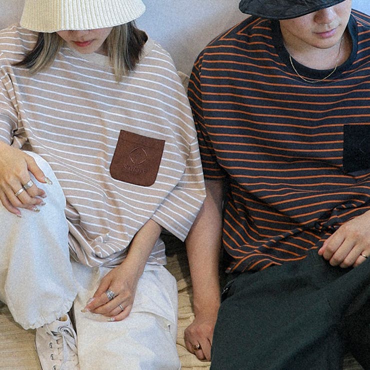 tシャツ Tシャツ BORDER POCKET S/S T SHIRTS | aimoha  | 詳細画像1 