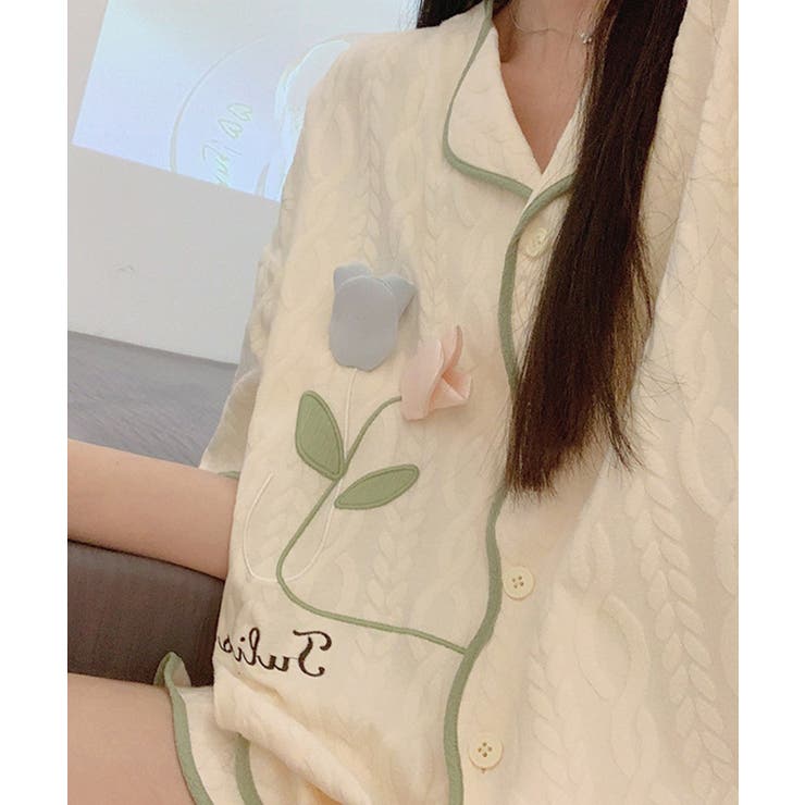 立体フラワー アイエ ルームウェアセット | aimoha  | 詳細画像3 