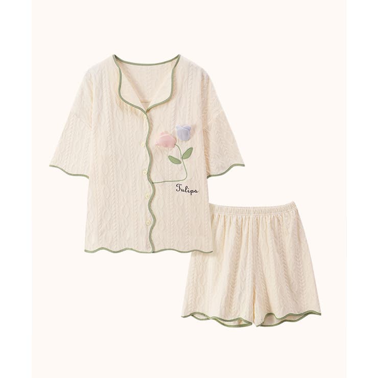 立体フラワー アイエ ルームウェアセット | aimoha  | 詳細画像4 