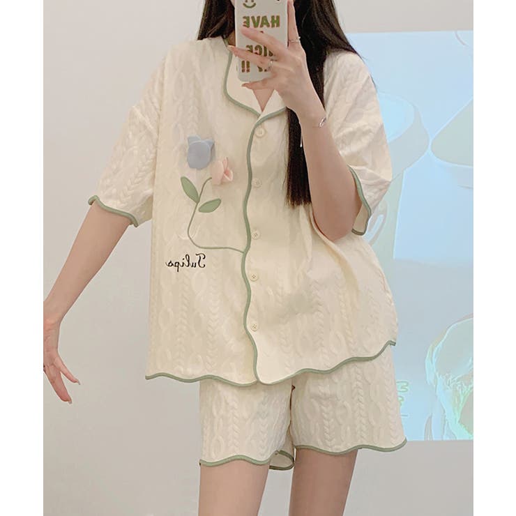 立体フラワー アイエ ルームウェアセット | aimoha  | 詳細画像5 