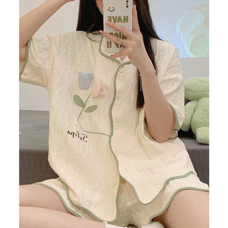 立体フラワー アイエ ルームウェアセット | aimoha  | 詳細画像6 