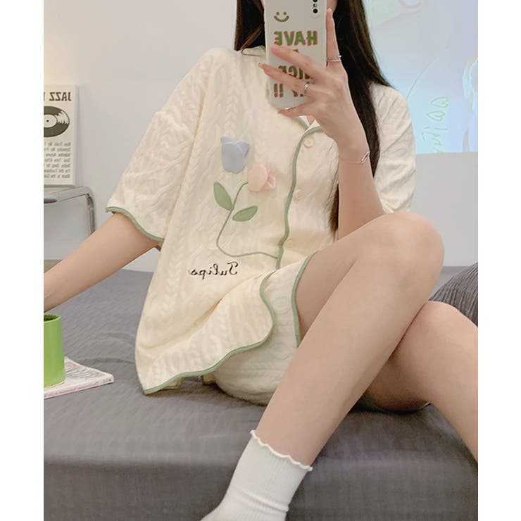 立体フラワー アイエ ルームウェアセット | aimoha  | 詳細画像7 
