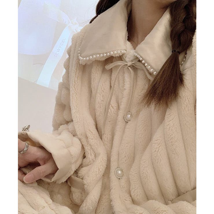 秋冬暖かふわふわ レディース 立体感ルームウェア 上下2点セット【AW】 | aimoha  | 詳細画像2 