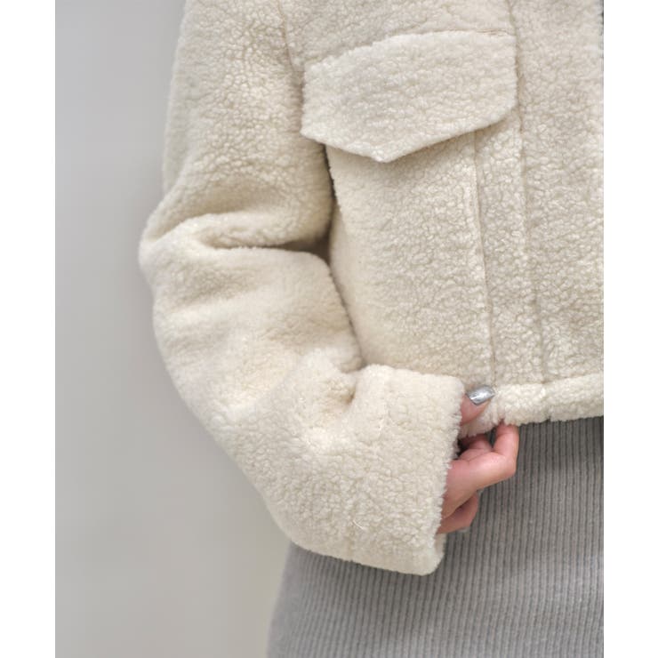 Jasmine】ショート丈ボアコート【AW】[品番:XT000010256 Jasmine】ショート丈ボアコート【AW】[品番:XT000010256