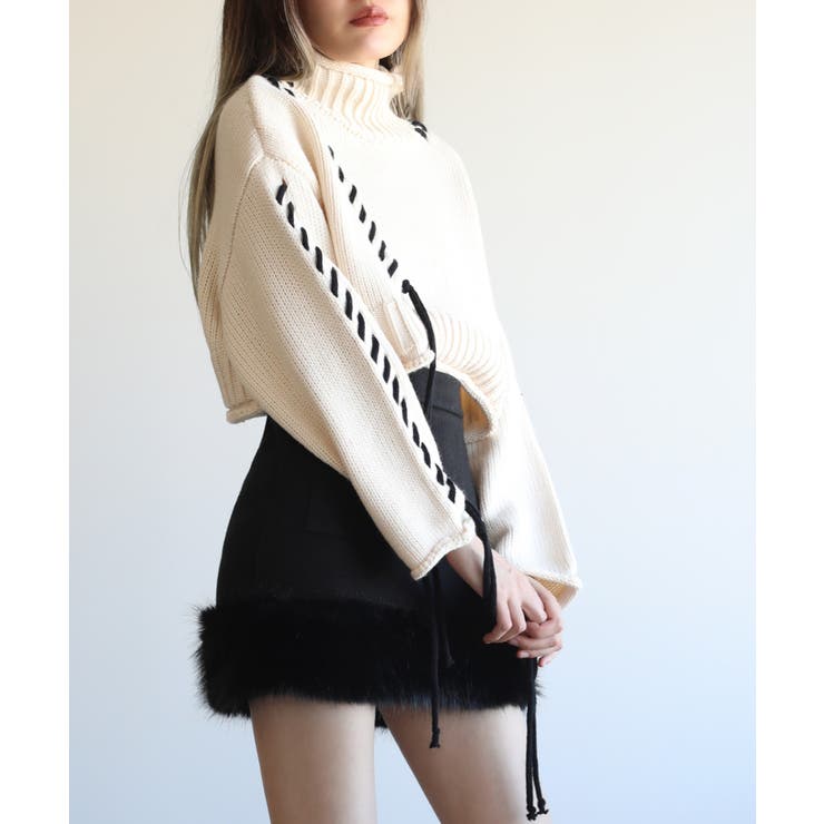 【Jasmine】エコファーハイウエストミニスカート【AW】 | aimoha  | 詳細画像9 