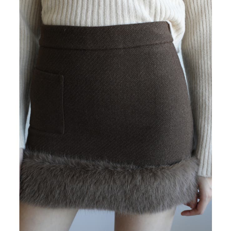 【Jasmine】エコファーハイウエストミニスカート【AW】 | aimoha  | 詳細画像10 