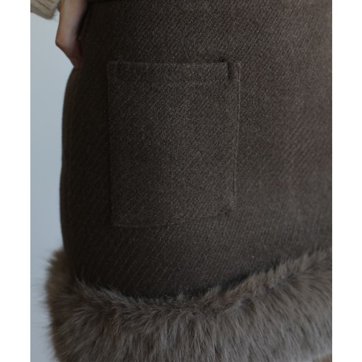 【Jasmine】エコファーハイウエストミニスカート【AW】 | aimoha  | 詳細画像2 