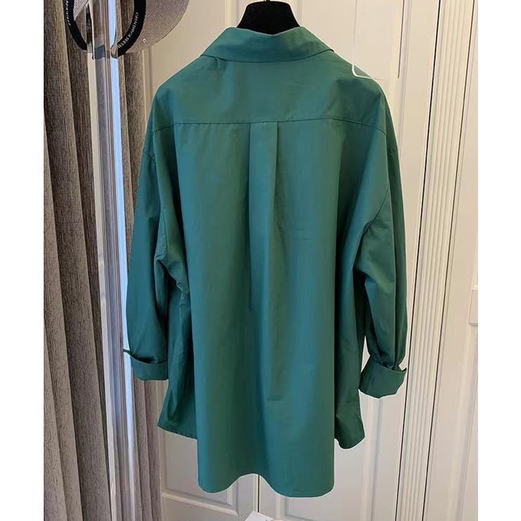 シャツ ブラウス コットンカラーオーバーシャツ | aimoha  | 詳細画像2 