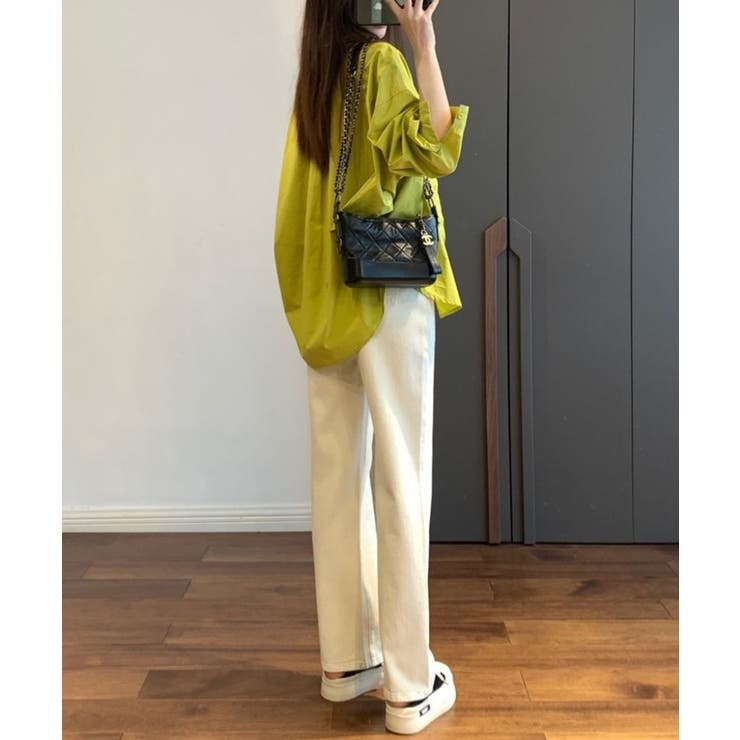 シャツ ブラウス コットンカラーオーバーシャツ | aimoha  | 詳細画像4 