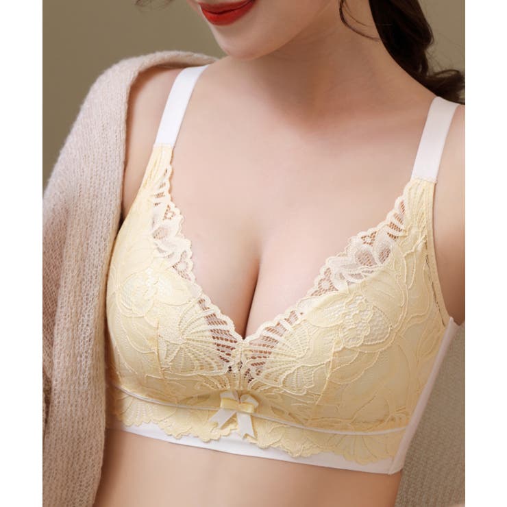 バイカラー大柄レースブラ | aimoha  | 詳細画像6 