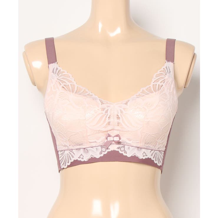 バイカラー大柄レースブラ | aimoha  | 詳細画像14 