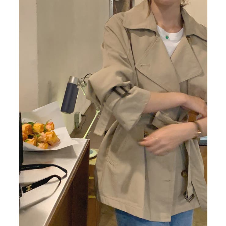 コート トレンチコート トレンチジャケット | aimoha  | 詳細画像12 