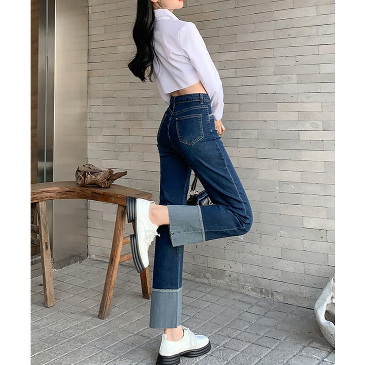 ロールアップデニム | aimoha  | 詳細画像4 