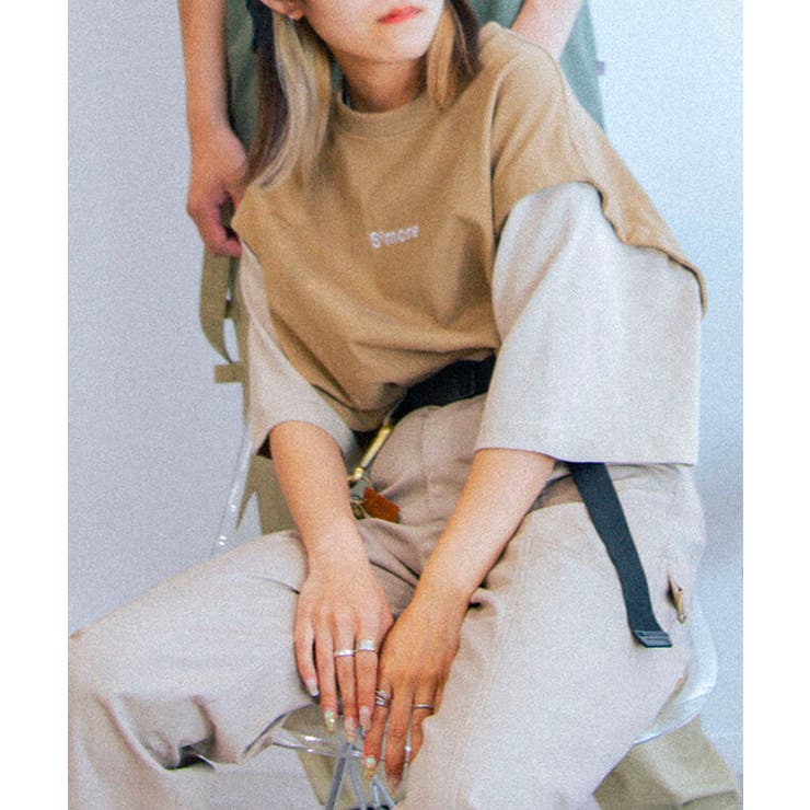 ブラウン | tシャツ Tシャツ 2WAY | aimoha 
