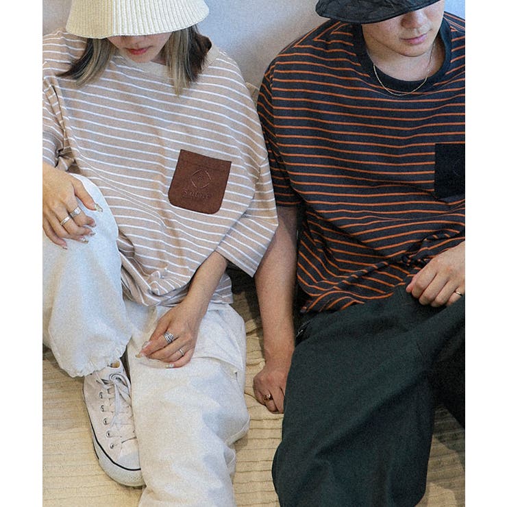 tシャツ Tシャツ BORDER POCKET S/S T SHIRTS | aimoha  | 詳細画像8 