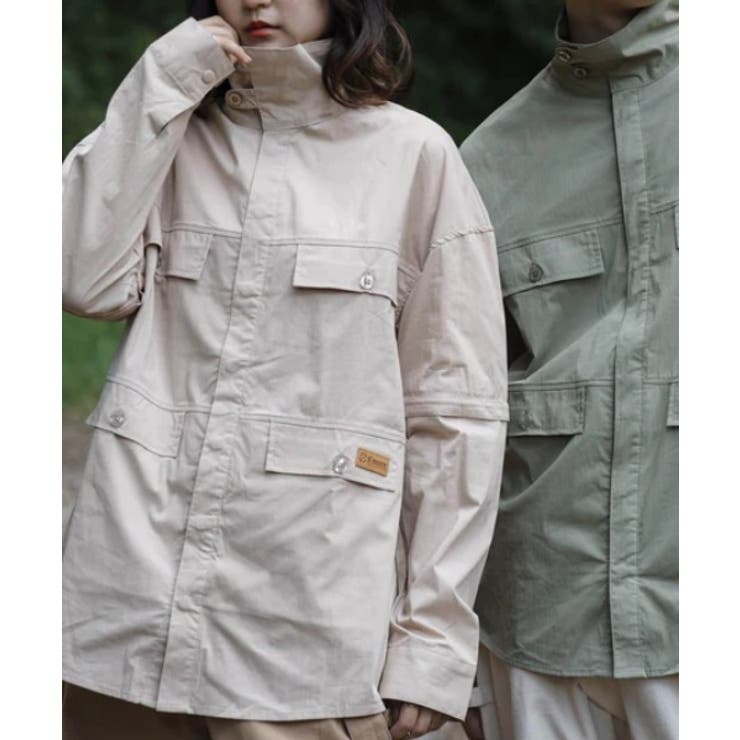 ベージュ | シャツ ブラウス UV＆COOL CONVERTIBLE SHIRTS | aimoha 