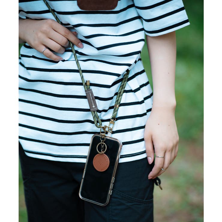 カーキ | モバイルアクセサリー Smartphone shoulder strap | aimoha men