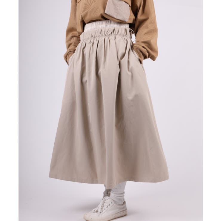 ベージュ | スカート Water-repellent flare skirt | aimoha 