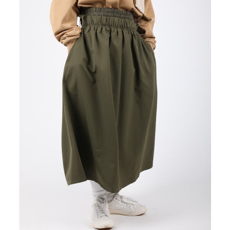 カーキ | スカート Water-repellent flare skirt | aimoha 