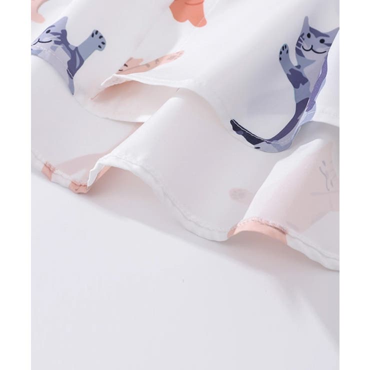 【HOOK】かわいい動物イラスト総柄プリントシャツ | HOOK | 詳細画像6 