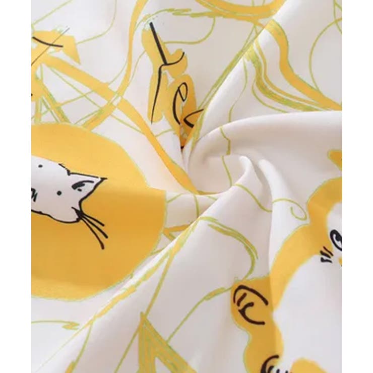 【HOOK】かわいい動物イラスト総柄プリントシャツ | HOOK | 詳細画像1 