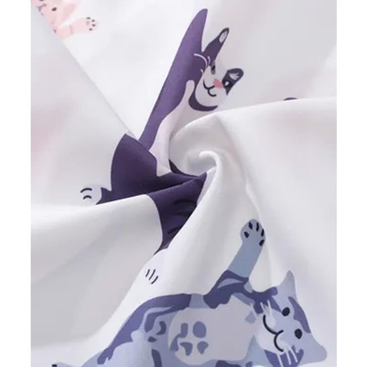 【HOOK】かわいい動物イラスト総柄プリントシャツ | HOOK | 詳細画像2 