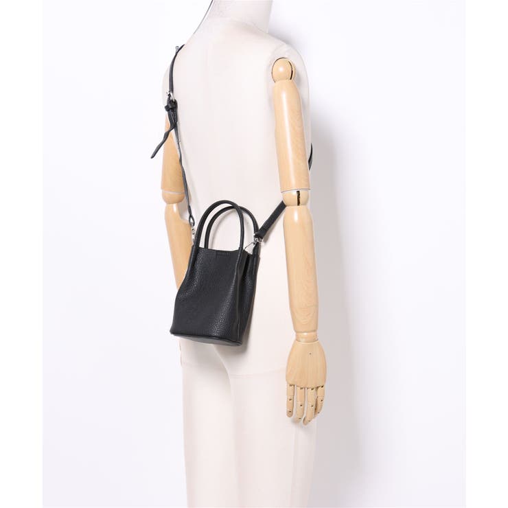 2WAY レザーバケツバッグ ショルダーバッグ ハンドバッグ[品番