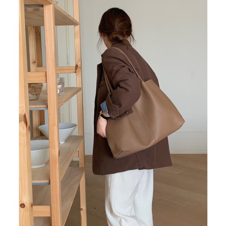 ベージュ | シンプルトートバッグ | aimoha 