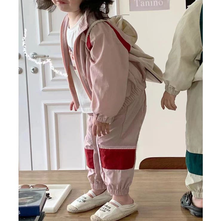 ピンク | 【aimoha-KIDS-】子供服 スポーツ風ジャケットセットアップ | aimoha kids