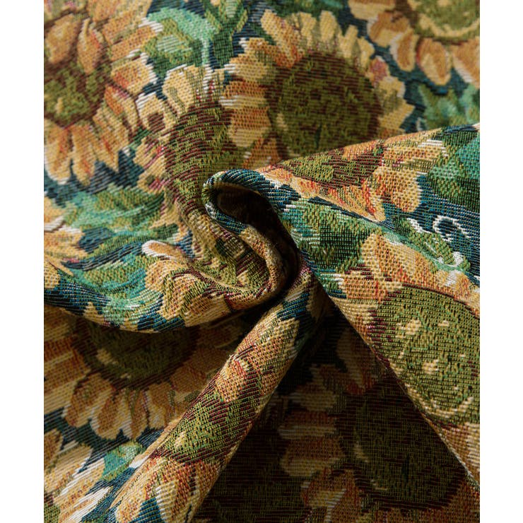 HOOK -original- ひまわり総柄ジャカードブルゾン | HOOK | 詳細画像2 