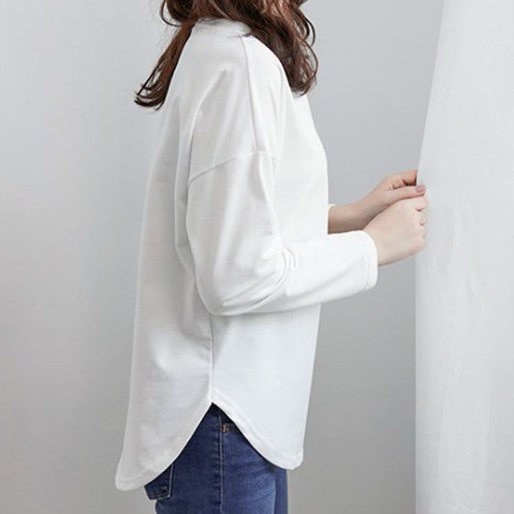 aimoha -select-/ゆったりシルエット シンプルロングTシャツ | aimoha  | 詳細画像1 