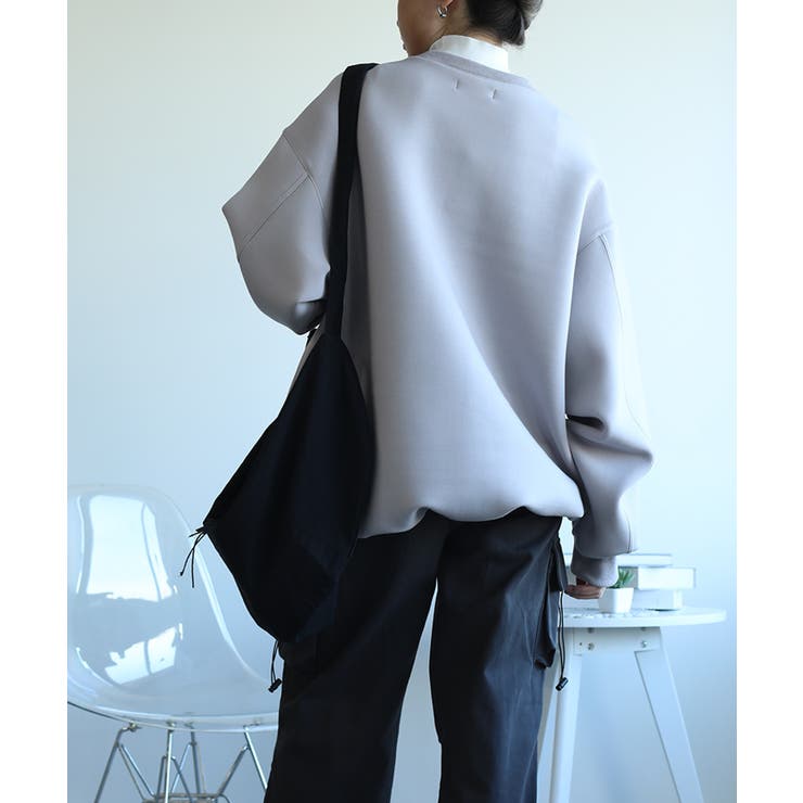 英文字刺繍ビッグシルエットエアスウェット【AW】 | aimoha  | 詳細画像7 