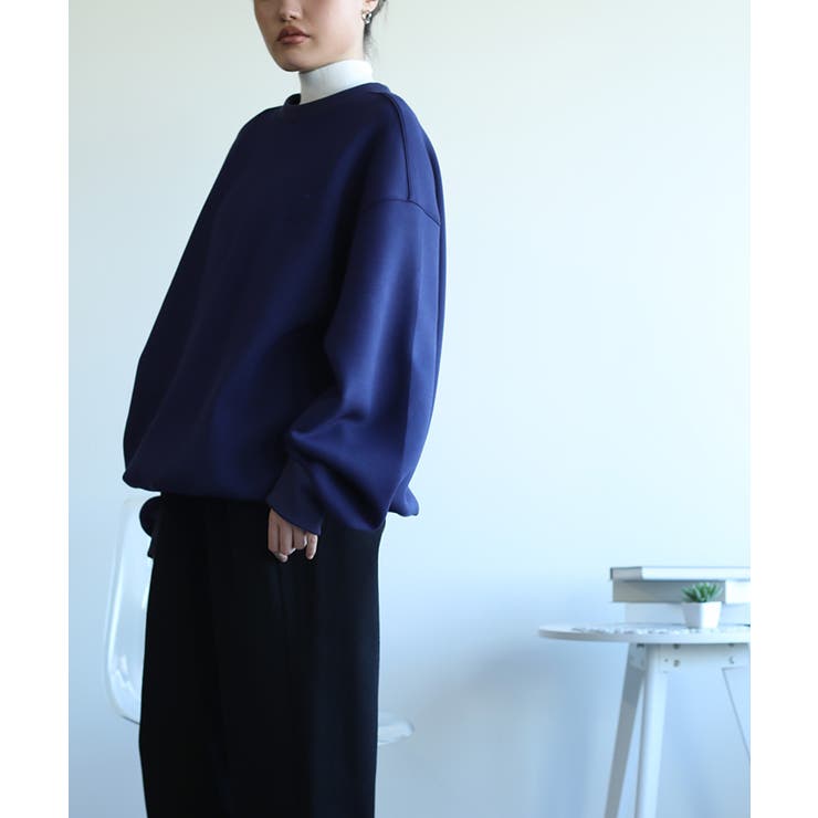 英文字刺繍ビッグシルエットエアスウェット【AW】 | aimoha  | 詳細画像9 