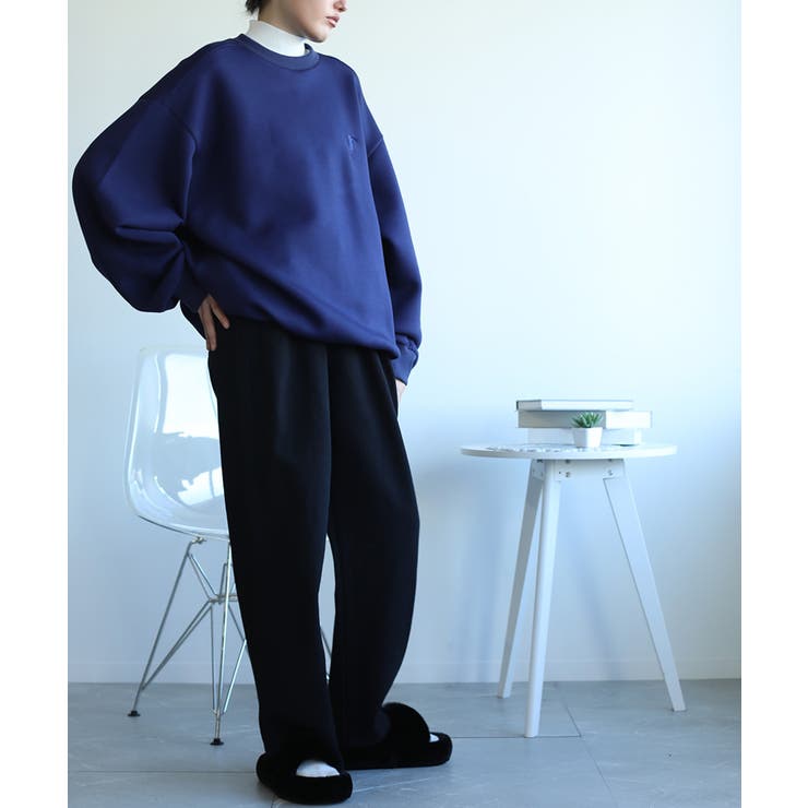 英文字刺繍ビッグシルエットエアスウェット【AW】 | aimoha  | 詳細画像10 