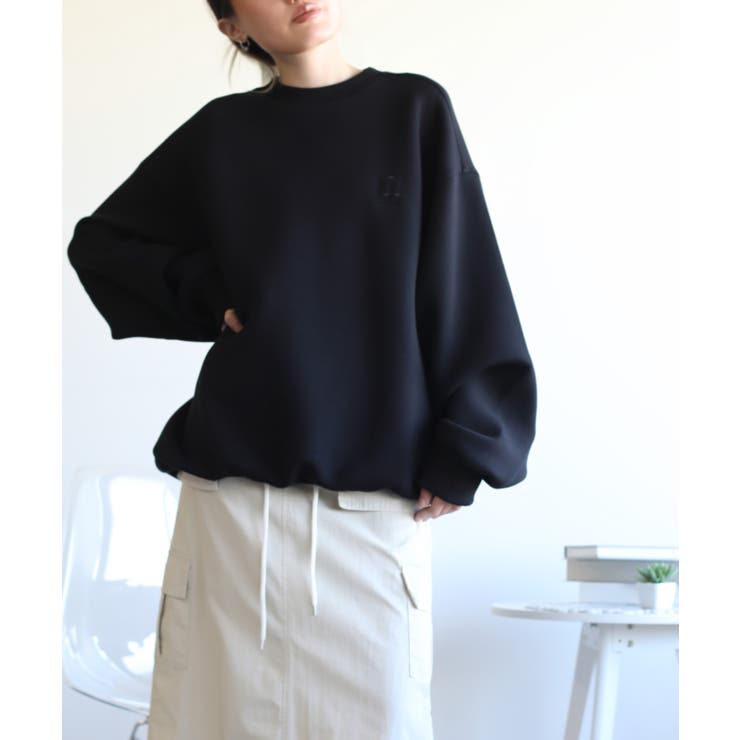 英文字刺繍ビッグシルエットエアスウェット【AW】 | aimoha  | 詳細画像22 