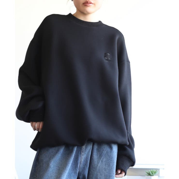 英文字刺繍ビッグシルエットエアスウェット【AW】 | aimoha  | 詳細画像24 