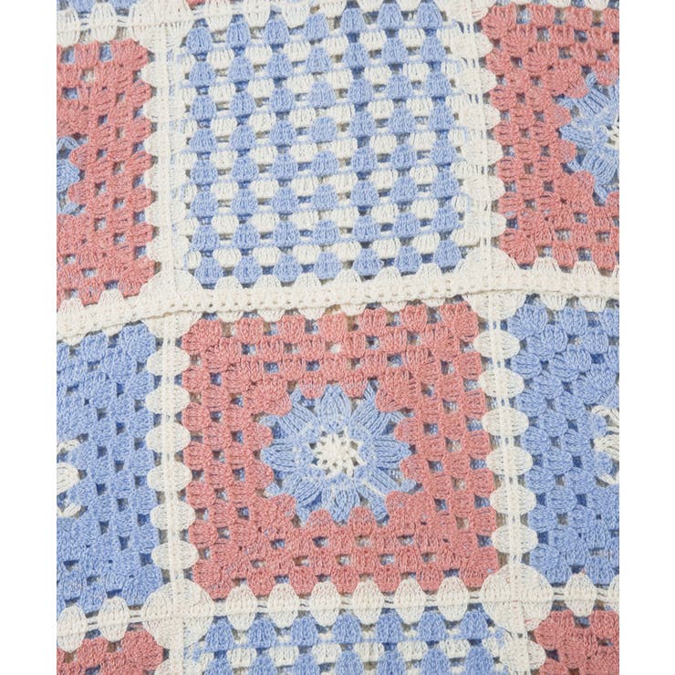 HOOK -original- パッチワークかぎ針風編み透かしベスト | HOOK | 詳細画像5 