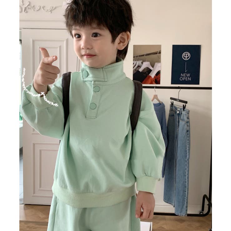 【aimoha-KIDS-】子供服 スポーツ風スウェットセットアップ | aimoha kids | 詳細画像5 