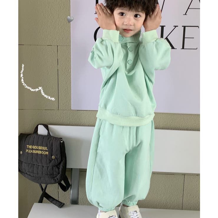 【aimoha-KIDS-】子供服 スポーツ風スウェットセットアップ | aimoha kids | 詳細画像6 