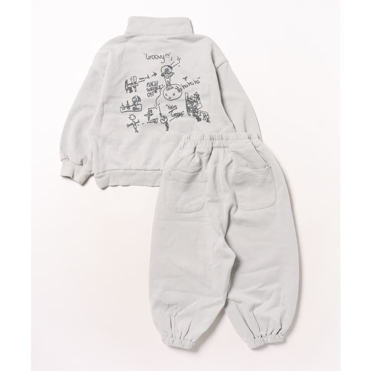 【aimoha-KIDS-】子供服 スポーツ風スウェットセットアップ | aimoha kids | 詳細画像12 