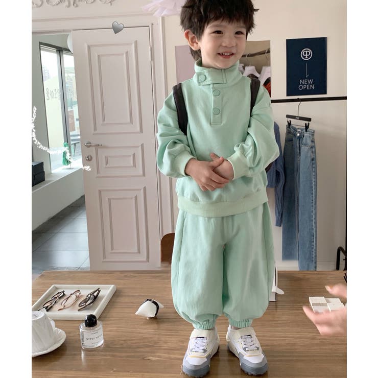 【aimoha-KIDS-】子供服 スポーツ風スウェットセットアップ | aimoha kids | 詳細画像3 