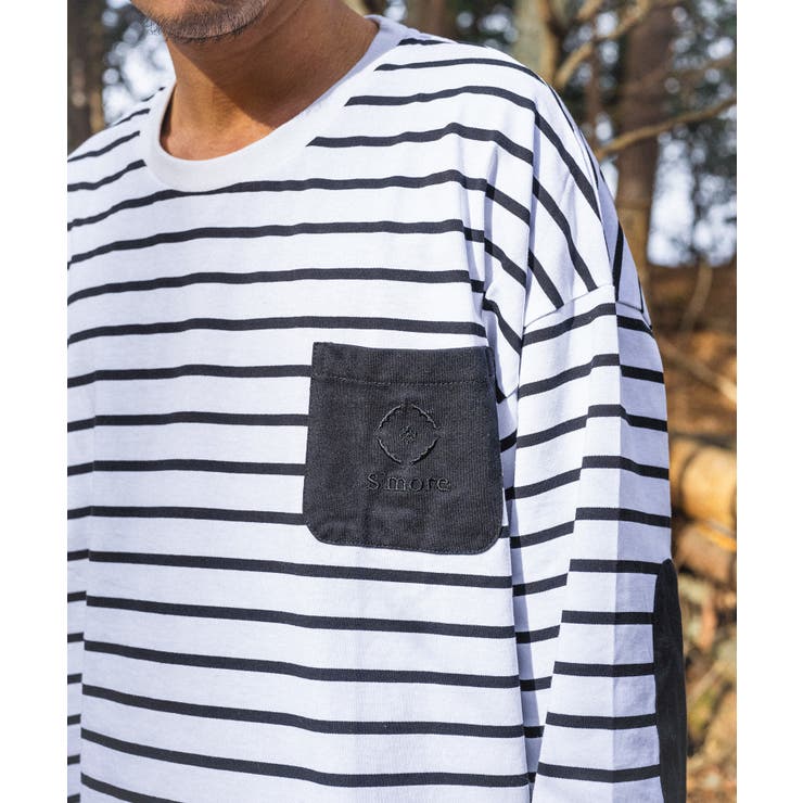 ポケット付きボーダーロンT BORDER POCKET | aimoha  | 詳細画像6 