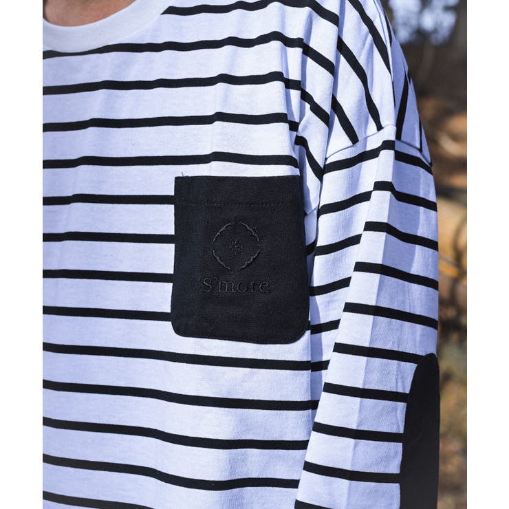 ポケット付きボーダーロンT BORDER POCKET | aimoha  | 詳細画像5 