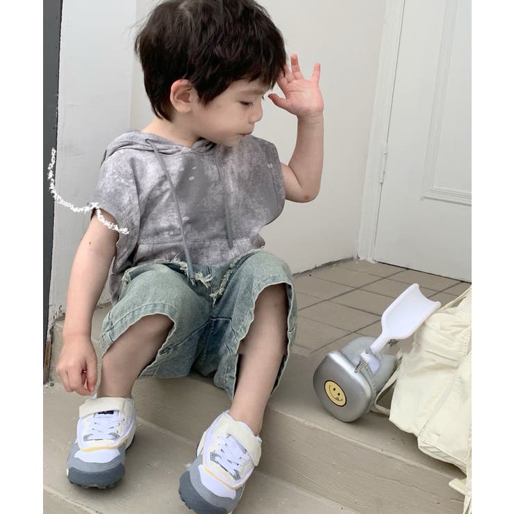 【aimoha-KIDS-】子供服 ポケット付きパーカーベスト【SS】 | aimoha kids | 詳細画像5 