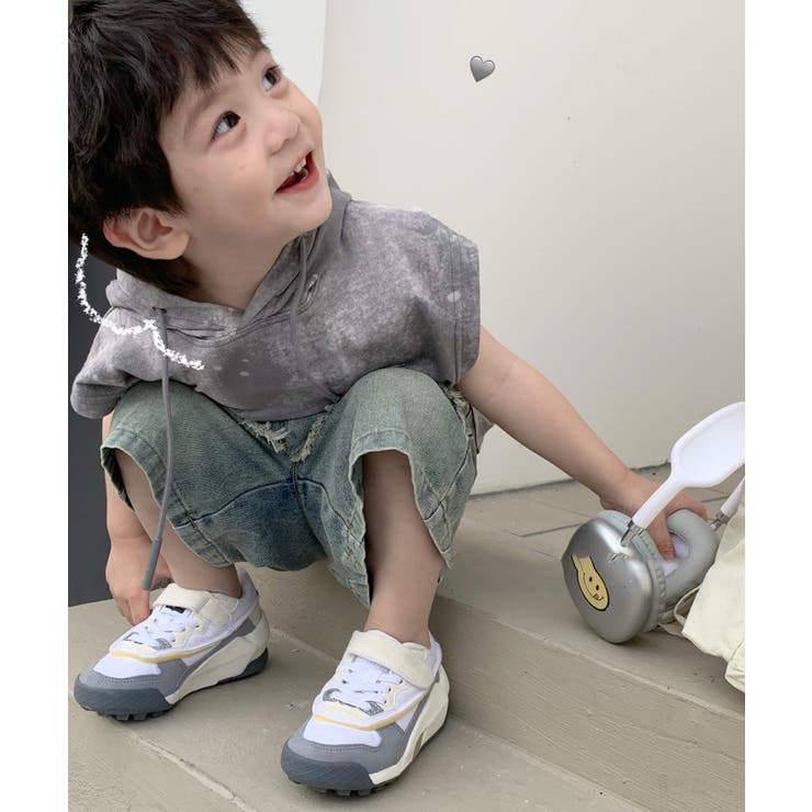 【aimoha-KIDS-】子供服 ポケット付きパーカーベスト【SS】 | aimoha kids | 詳細画像7 