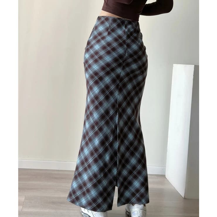 チェック柄マーメードスカート | aimoha  | 詳細画像5 