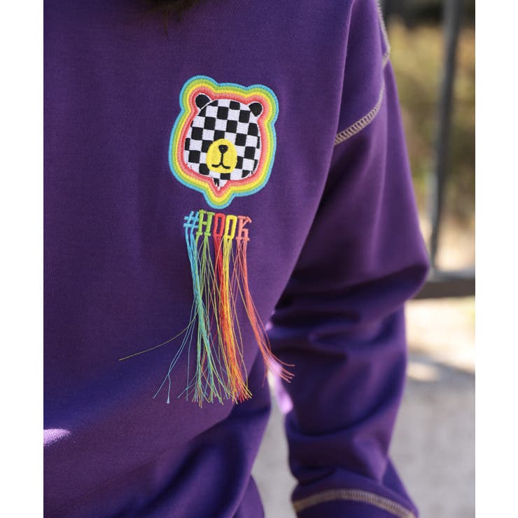 【HOOK  original 】ブロックベアワッペン刺繍レインボーフリンジ飾り… | HOOK | 詳細画像22 