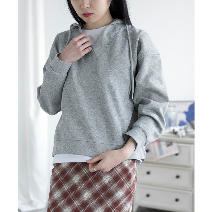 レイヤード風パーカー | aimoha  | 詳細画像9 