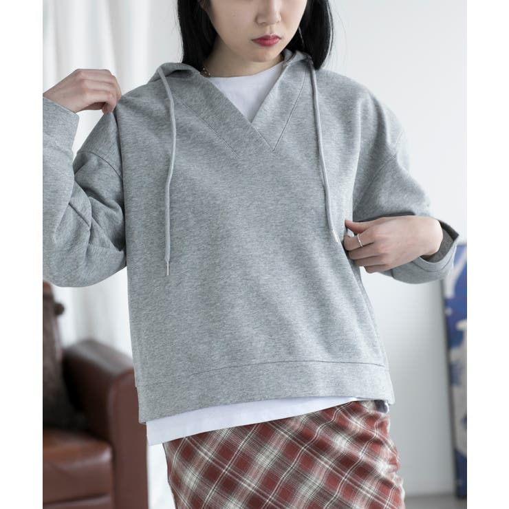 レイヤード風パーカー | aimoha  | 詳細画像11 